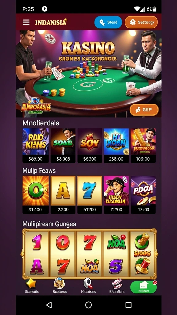 garuda999 - Tampilan menu utama yang intuitif.