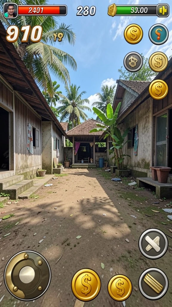 hr89 - Tangkapan layar menunjukkan karakter utama dalam aksi.