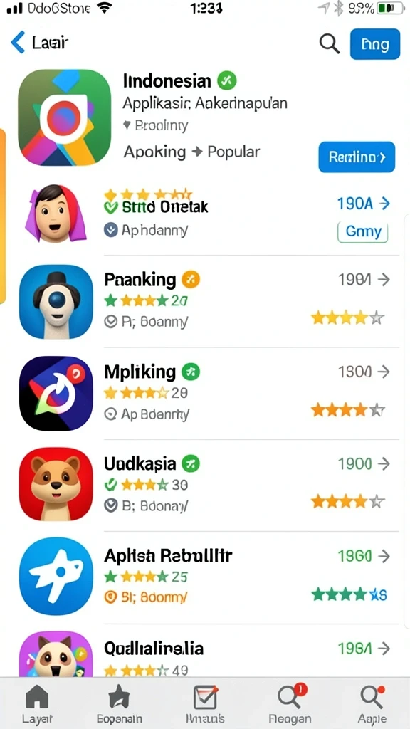 raffi777 - Screenshot menunjukkan tampilan antarmuka utama aplikasi RAFFI777.